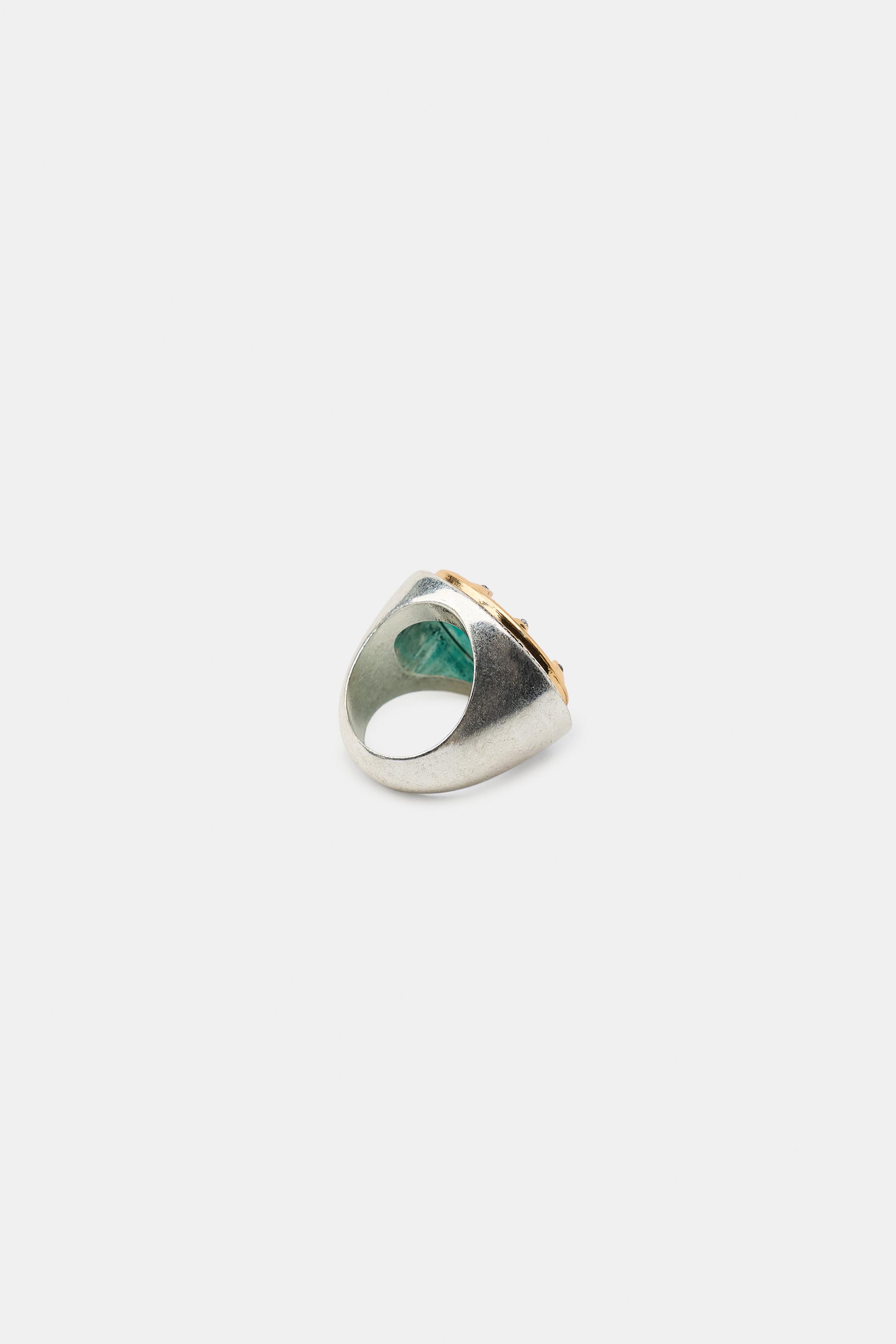 RHINESTONE STONE RING